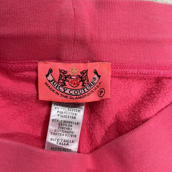 Juicy Couture Pink sweats Size P - Picture 3 of 3